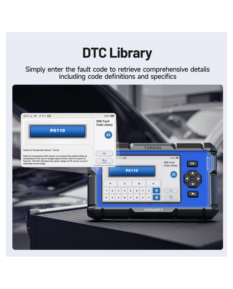 TOPDON ArtiDiag600 S – Diagnostikos įrenginys CAN-FD palaikymu